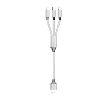 

Lanyasir Three-in-one Data Cable Multi-function Fast Charging Cable for iPhone iOS Android