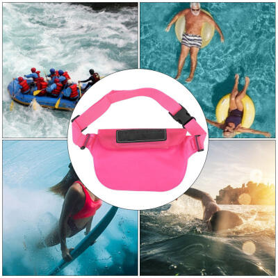 

Greensen Red PVC Waterproof Fanny Pack Sports Boating Swimming Snorkeling Mobile Phone Pouch Waist Bag