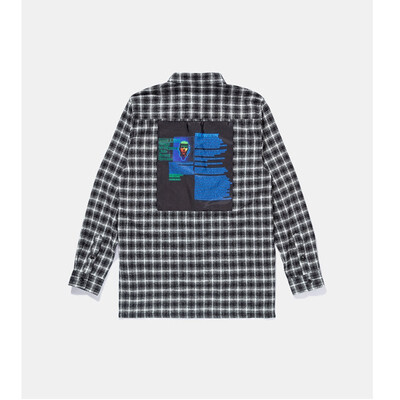 

New products in Europe&the United States short before the long sides of the split mens patch cloth embroidered shirt couple models