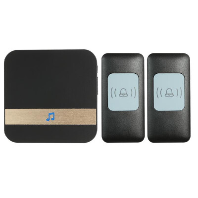 

Wireless Smart Ding-dong Doorbell with 1Indoor Unit 2Outdoor Unit 52 Ring Tone Options 4 Levels Volume Range Adjustable for Home