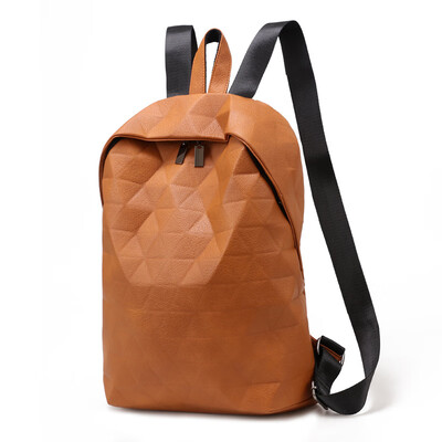 

Lingge embossed backpack Harajuku fashion handbags large capacity travel backpack bag female new tide shoulder bag
