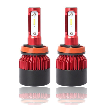 

H11 S2-TX-R Enhanced Edition PRO 2PCS Led Cob LED Chip Car Headlamp 36W 6500K White Light 8000LM Car Bulb Fog Light Red