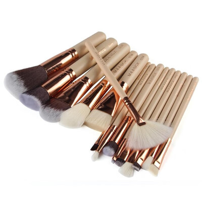 

15Pcs Rose Gold Makeup Brushes Set Kit Foundation Brush Tool