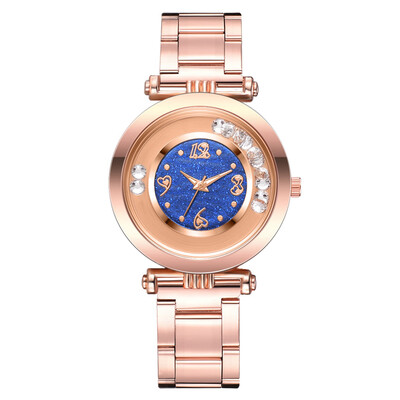

Steel belt watch female models 2019 quicksand ball quartz watch alloy strap ladies watch