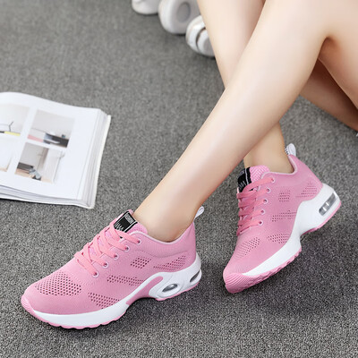 

Summer womens shoes running shoes female 2019 summer new flying woven mesh breathable casual student cushion sports shoes