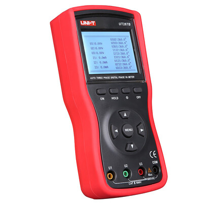 

UNI-T UT267B Auto 3 Three Phase Digital Clamp Phase Meters VA Voltammeter Power Meter wPhase Sequence Test