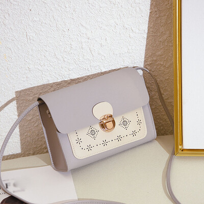 

Tailored Fashion Lady Color Matching Hollow Wild Cute Shoulder Bag Diagonal Package