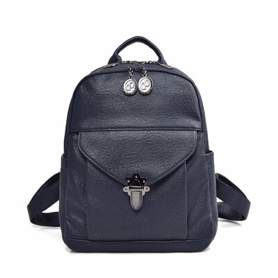 

PU Leather Backpack Women Bag Female Backpacks for School Teenagers Girls Fashion Ladies Travel Bags Woman Bagpack with Zipper