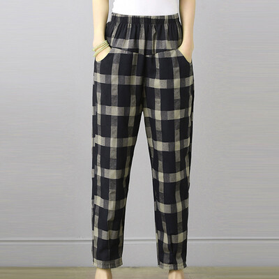 

Tailored Womens New Loose Casual Harem Pants Elastic Waist Print Pants Trousers