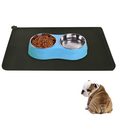 

Pet Feeding Mat for Dogs&Cats FDA Grade Silicone Waterproof Non Slip Pet Food Pad