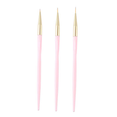 

3pcs Pointed Nail Art Pen Crystal Carved UV Gel Pen Nail Decoration Tools