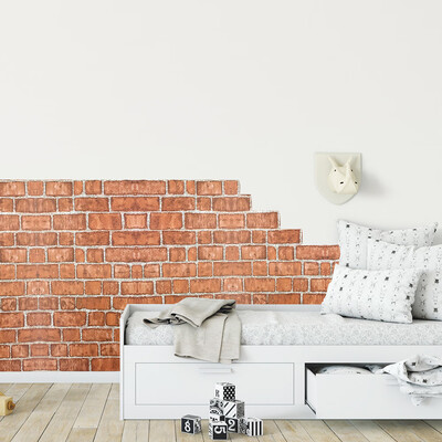 

〖Follure〗3D Brick Stone Rustic Effect Self-adhesive Wall Sticker Home Decor