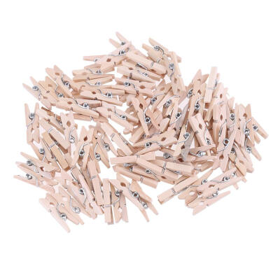 

100pcs Wooden Clips Household Drying Socks Towel Rack Clamps Holder