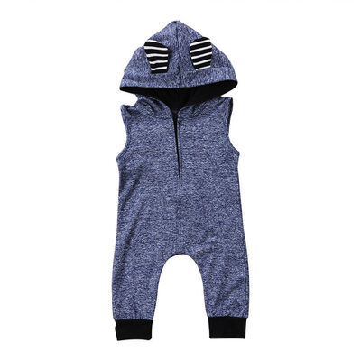 

Kids Baby Boys Girls Hooded One Piece Jumpsuit Romper Outfits Clothes