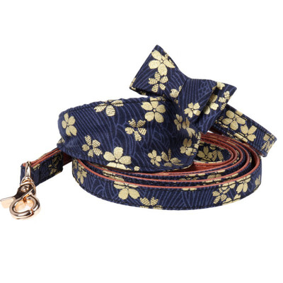 

Pet Collars Leash Dog PU Bandana-Style Bow Tie Collar Necklace Outdoor Indoor Supplies