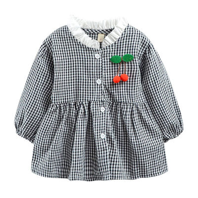 

Kids Dresses For Girls Causal Baby Girl Dress Princess Plaid Long Sleeve Baby Clothes Autumn