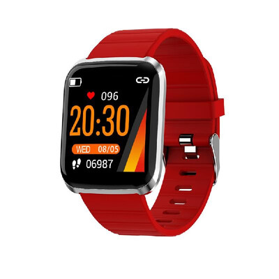 

116 PRO BT Watch Color Screen Sport Fitness Tracker Heart Rate Monitor Wristband Silvery
