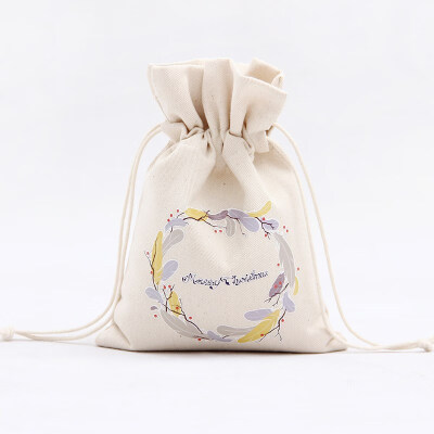 

FUNNYBUNNY Christmas Gift Bags Drawstring Gift Packages Santa Sack Wedding Candy Wrap Bags 95 x 63 Reusable Linen Pouches