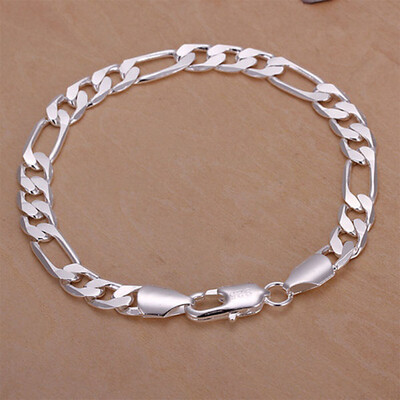 

925 Sterling silver bangle Bracelets Party Gift Fashion Jewelry