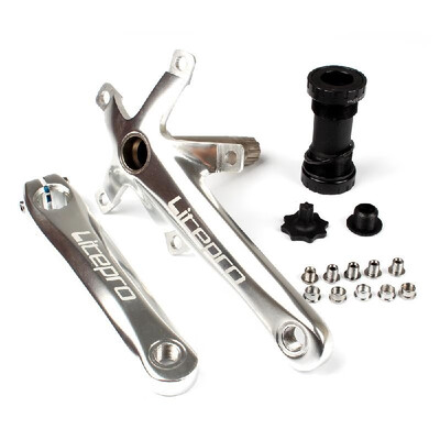 

Bike Cycling Bicycle 170MM Crank Foling Bike Fix Gear Crankset Bike Crank Arm Set BCD 130MM 5 Square Crank Set with Bottom Bracke