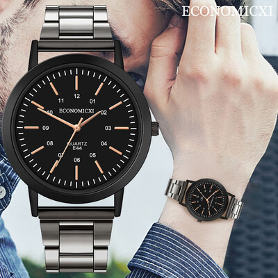

Gobestart Hot Men Stainless Steel Watch Sport Analog Quartz Wrist Watch