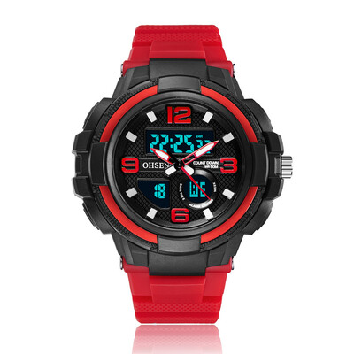 

OHSEN Austrian new multi-function calendar week electronic watch fashion sports waterproof tape electronic student table