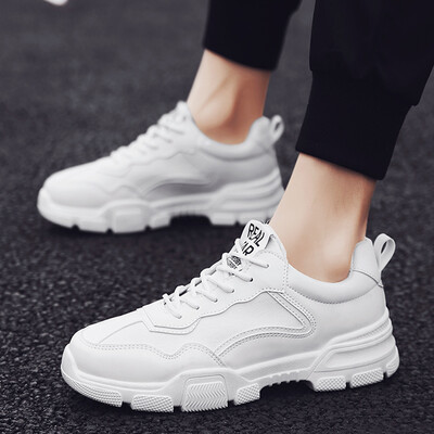 

Mens shoes autumn casual canvas skate shoes Korean youth thick bottom tide shoes