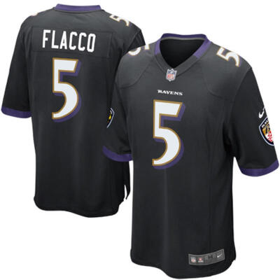 

Youth Football Jersey Baltimore Ravens Joe Flacco Black Alternate Game Jersey