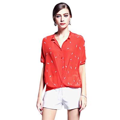 

Loose High-Low Printed Shirt