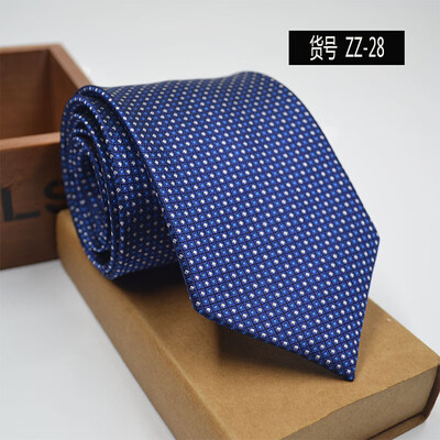 

New spot tie business dress mens tie polyester yarn arrow type 8CM business tie wholesale