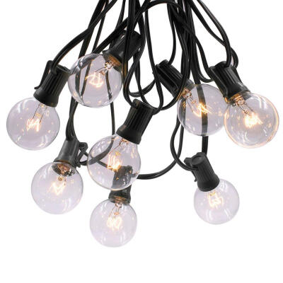 

15m LED Strings Lights Waterproof G40 Globe Bulbs Fairy Lamps for Christmas