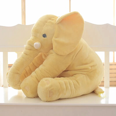 

Cartoon 60cm Large Plush Elephant Toy Kids Sleeping Back Cushion stuffed Pillow Elephant Doll Baby Doll Birthday Gift for Kids