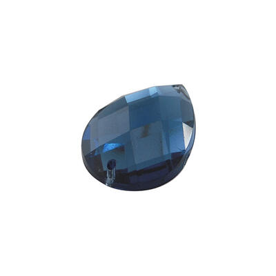 

Sew on Rhinestone Acrylic Rhinestone Two Holes Garments Accessories RoyalBlue Drop about 15mm wide 21mm long 5mm thick ho