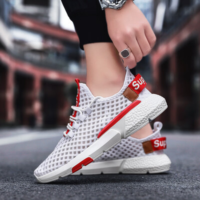 

Explosion models autumn hollow mesh shoes ultra light wild sports shoes large mesh running shoes