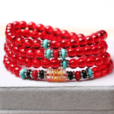 

Multicolor Crystal Bracelet Multi-Circle Bracelet Couple Accessories