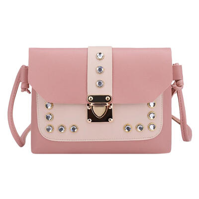 

Elegant Women Casual Shoulder Bags Lady Leather Rivets Small Messenger Bags