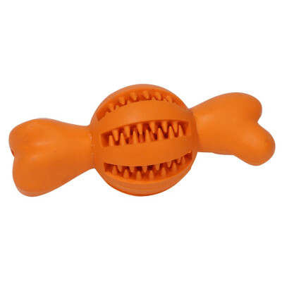 

Dog Treats Pet Dogs Natural Rubber Ball Molar Toy for Cleaning Teeth Solving Boredom Can be Stuffed