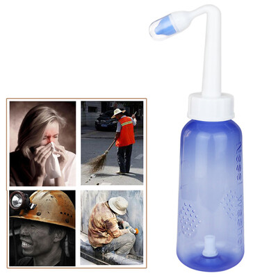 

〖Follure〗300ml Nasal Wash Neti Pot Nose Clean Bottle Irrigator Saline Allergic Irrigation