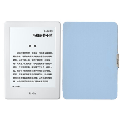 

Set Kindle electronic paper book reader e-book ink screen entry 6-inch wifi white NuPro moonlight blue protective cover