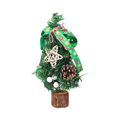 

〖Follure〗Christmas Table Decor Mini Christmas Tree White Needle Pine Cones Decor