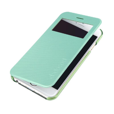 

dodocool Flip PU Leather Ultra Slim Case Cover Single View Window for 47" Apple iPhone 6 Yellow