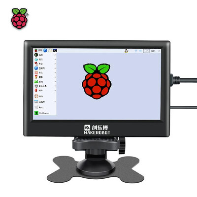 

Raspberry Pi 7 Inch HD IPS Capacitive Touchscreen Display Monitor 1024600 Resolution with USB HD Interface Black Shell Case Base