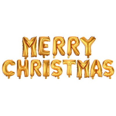 

Merry Christmas Letters Foil Balloon Set Party Festival Decoration