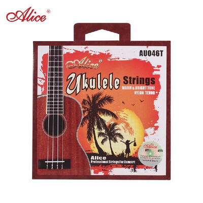 

Alice AU046 Series Ukulele Ukelele Uke Strings SetA-E-C-G White Modified Nylon for Baritone Ukulele AU046-B