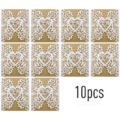 

10pcs Invitation Cards Invitation Holders for Wedding Birthday Party Anniversary