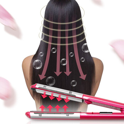 

〖Follure〗Anti-Static Ceramic Curler & Straightener Hot Hair Iron Curling Ceramic Wave