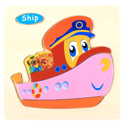 

Gotoamei Wooden Puzzle Educational Developmental Baby Kids Training Toy