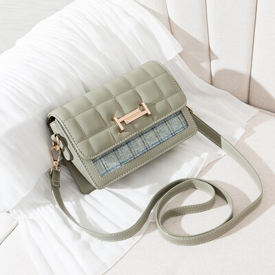 

Summer small lady bag Chaozhou small square bag fashion Korean version single shoulder chain Baitao oblique Bag ins