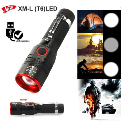 

Saidsome Rechargeable USB Mini Ultra Bright LED Torch With Beam Focusing Flashlight flashlight lamp