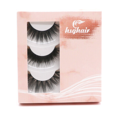 

HUISGHAIR 25mm 7D luxury mink on hair natural three-dimensional thick eyelashes beauty tools 14518